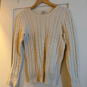 St. John's Bay Women's Ivory Cable Knit Sweater